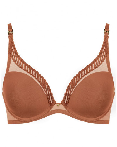 Soutien-gorge triangle armatures Aubade Sheer Emotion (Honey)