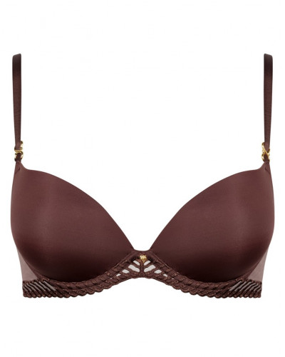 Soutien-gorge plunge coque Aubade Sheer Emotion (Sepia)