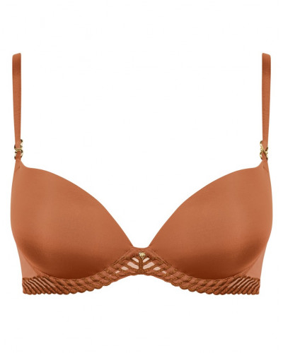 Sujetador plunge performado Aubade Sheer Emotion (Honey)