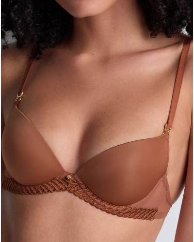 Soutien-gorge plunge coque Aubade Sheer Emotion (Honey)