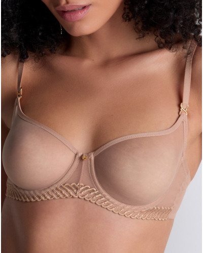 Soutien-gorge corbeille armatures Aubade Sheer Emotion (Sand)