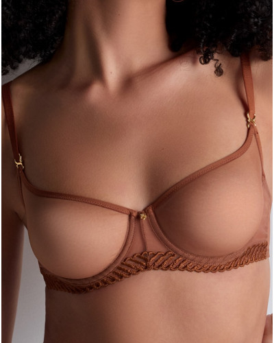 Sujetador corbeille con aros Aubade Sheer Emotion (Honey)