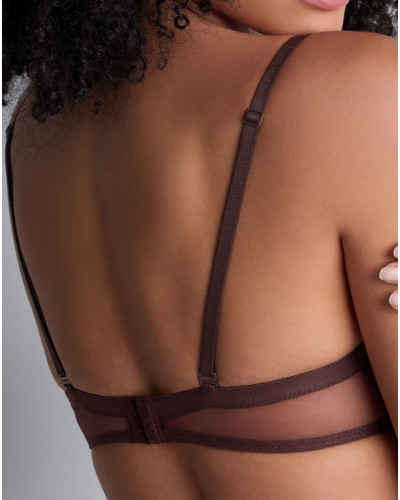 Sujetador sin tirantes plunge Aubade Sheer Emotion (Sepia)