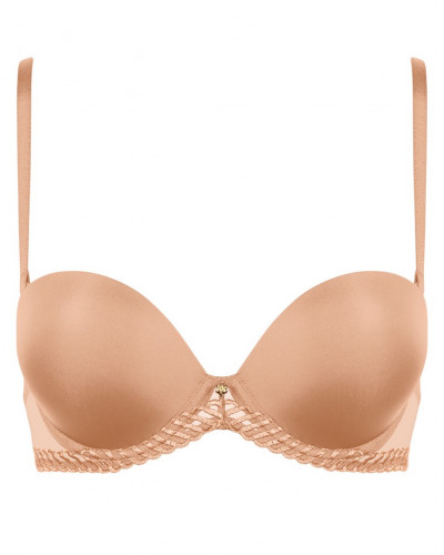 Strapless bra plunge Aubade Sheer Emotion (Sand)
