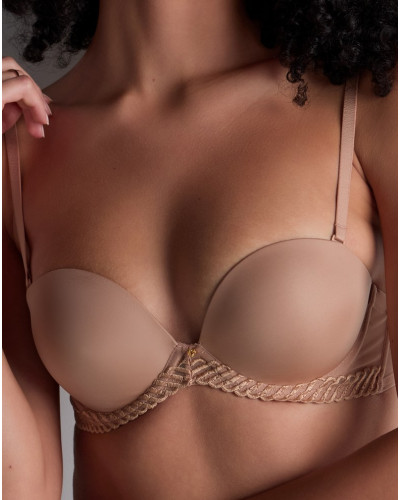 Sujetador sin tirantes plunge Aubade Sheer Emotion (Sand)