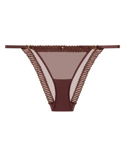 Slip mini-coeur Aubade Sheer Emotion (Sepia)