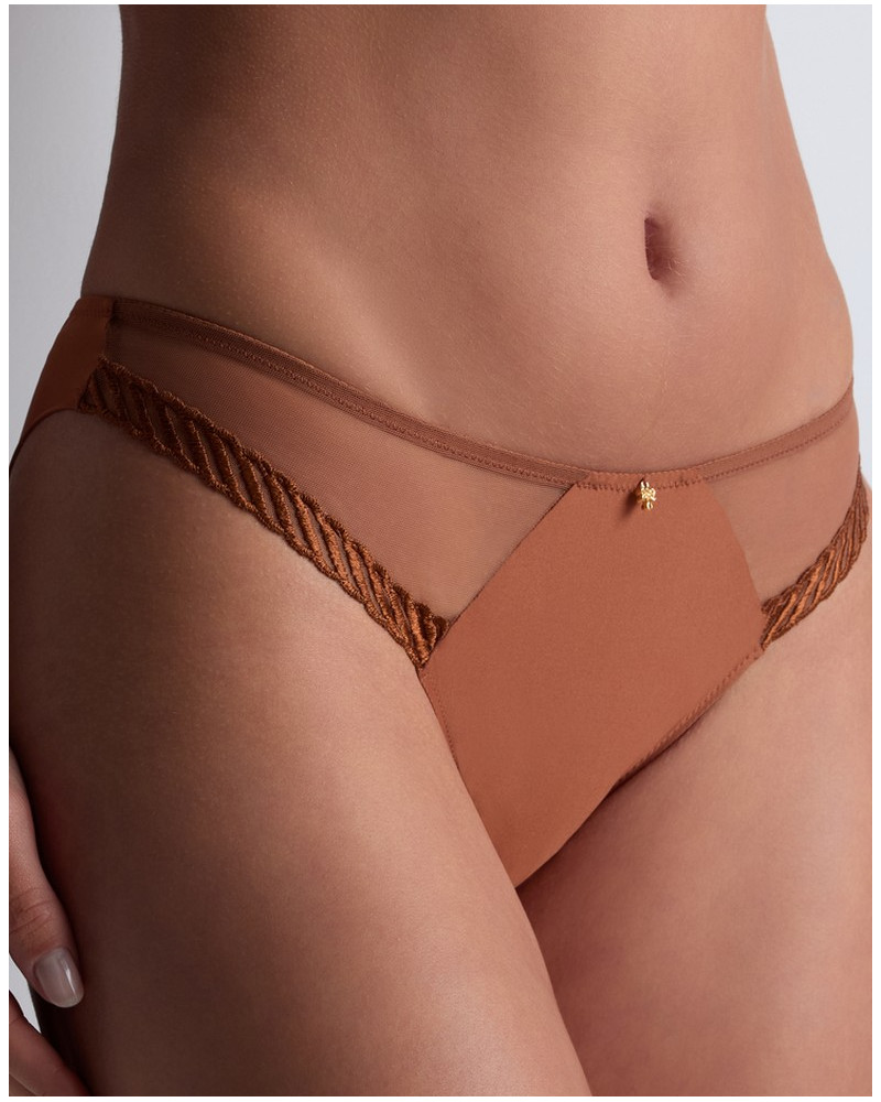 Slip brésilien Aubade Sheer Emotion (Honey)