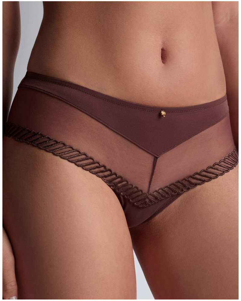 Shorty Aubade Sheer Emotion (Sepia)
