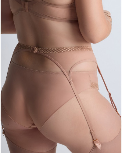 Portaligas Aubade Sheer Emotion (Sand)