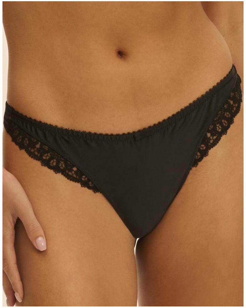 Satin thong Simone Pérèle Symphonie (Black)