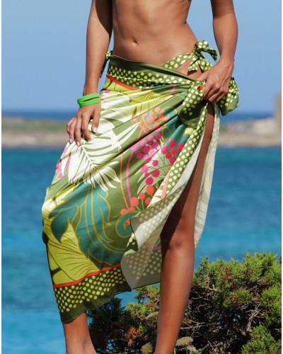 Long pareo Antigel La Vénus Nature (Vert Tropic)