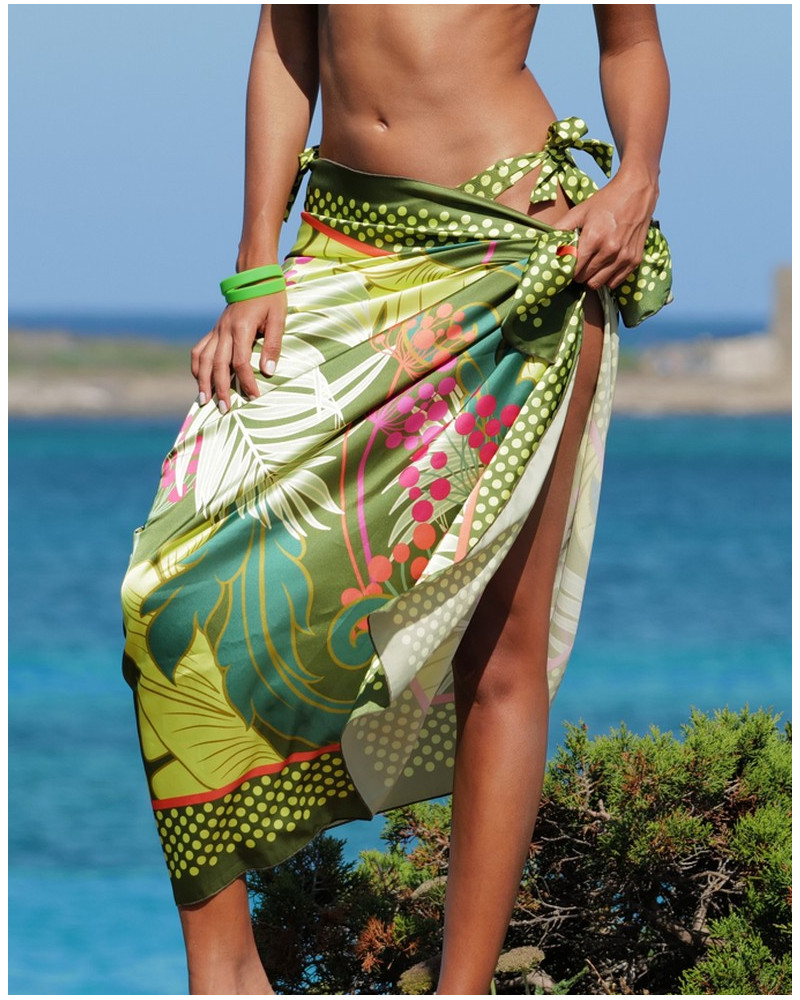 Long pareo Antigel La Vénus Nature (Vert Tropic)
