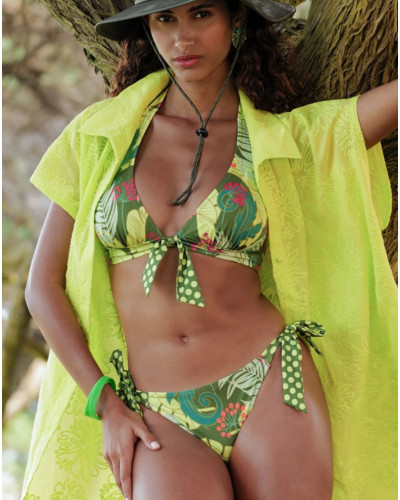 Calzoncillo de baño con cuerdas Antigel La Vénus Nature (Vert Tropic)