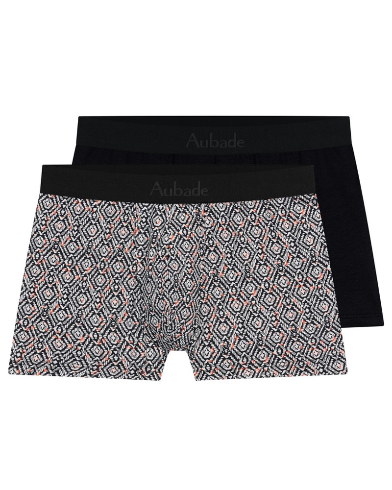 Paquete de 2 boxers Aubade Men (Pattern/Noir)