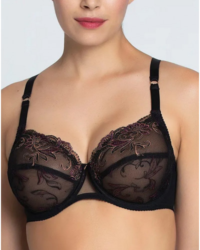 Sujetador bienestar con aros Lise Charmel Charme Secret (Charme noir)