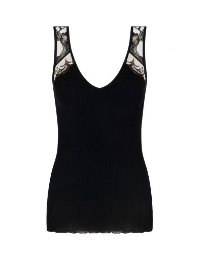 Tee-shirt laine et soie Lise Charmel Charme Secret (Charme noir)