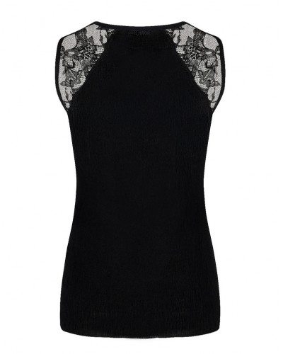 Camiseta sin mangas lana y seda Lise Charmel Charme Secret (Charme noir)