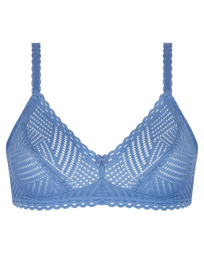 Wireless bra Antigel Tressage Graphic (Tressage Denim)