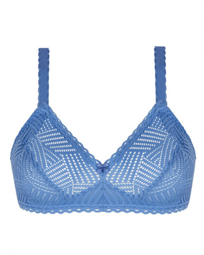 Soutien-gorge sans armature bien-être Antigel Tressage Graphic (Tressage Denim)