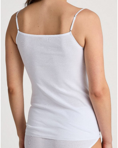 Thin straps top Calida Cotton Desire 100% cotton (White)