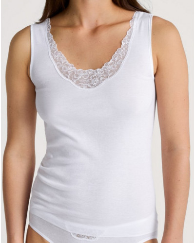 Débardeur Calida Cotton Desire 100% coton (Blanc)