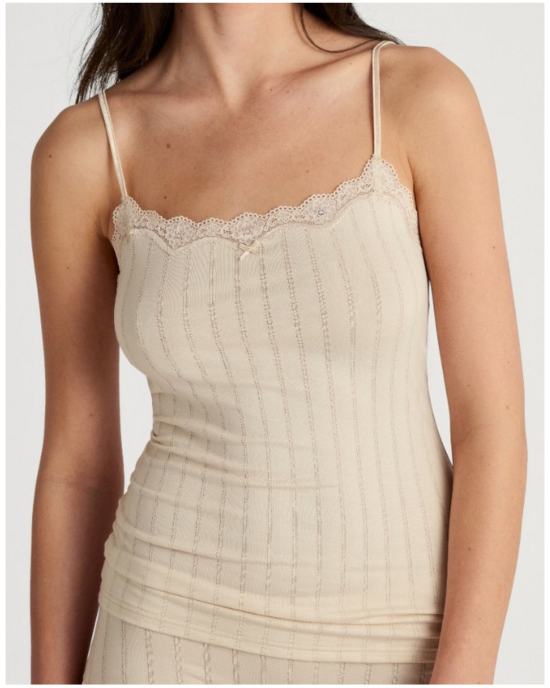 Top à fines bretelles Calida Etude Toujours (Dune Beige)
