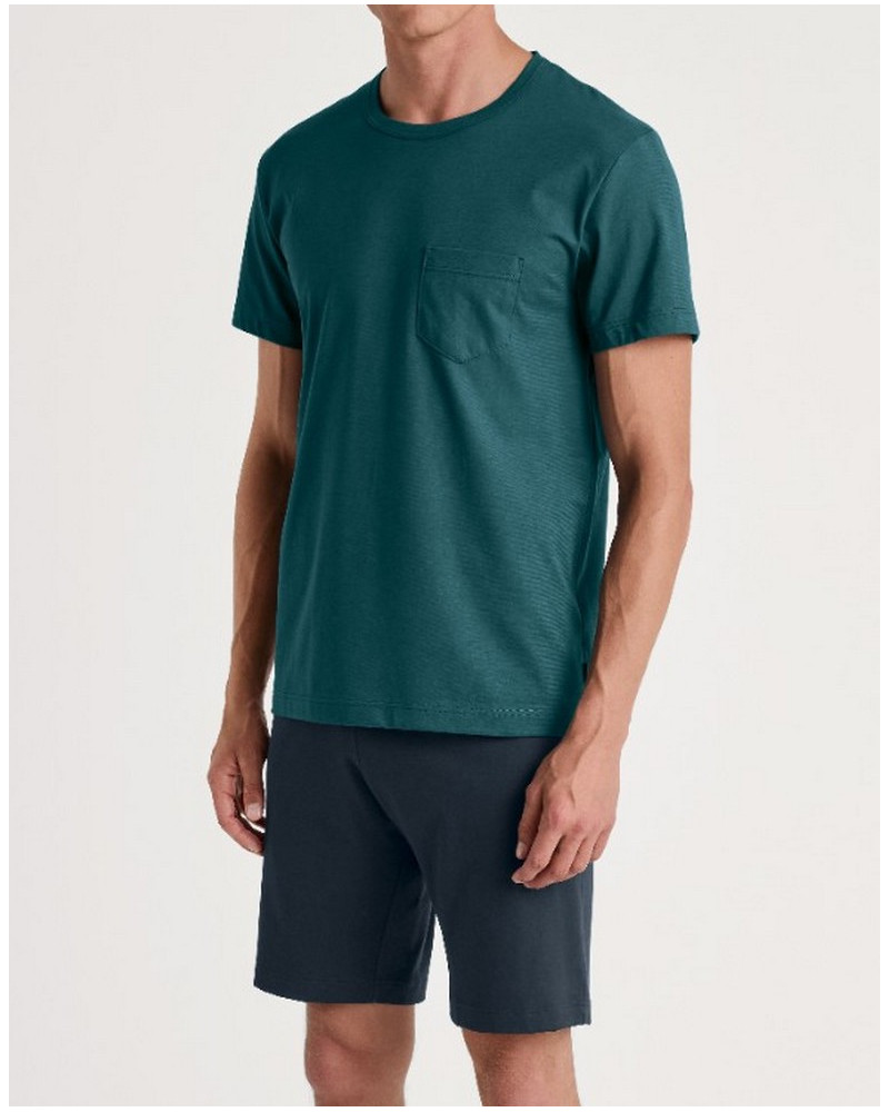 Pyjama short Calida Relax Essentials 100% cotton (Legion Blue)