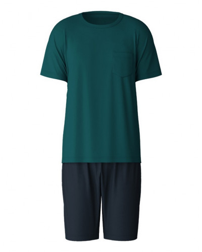 Pijama short Calida Relax Essentials 100% algodón (Legion Blue)