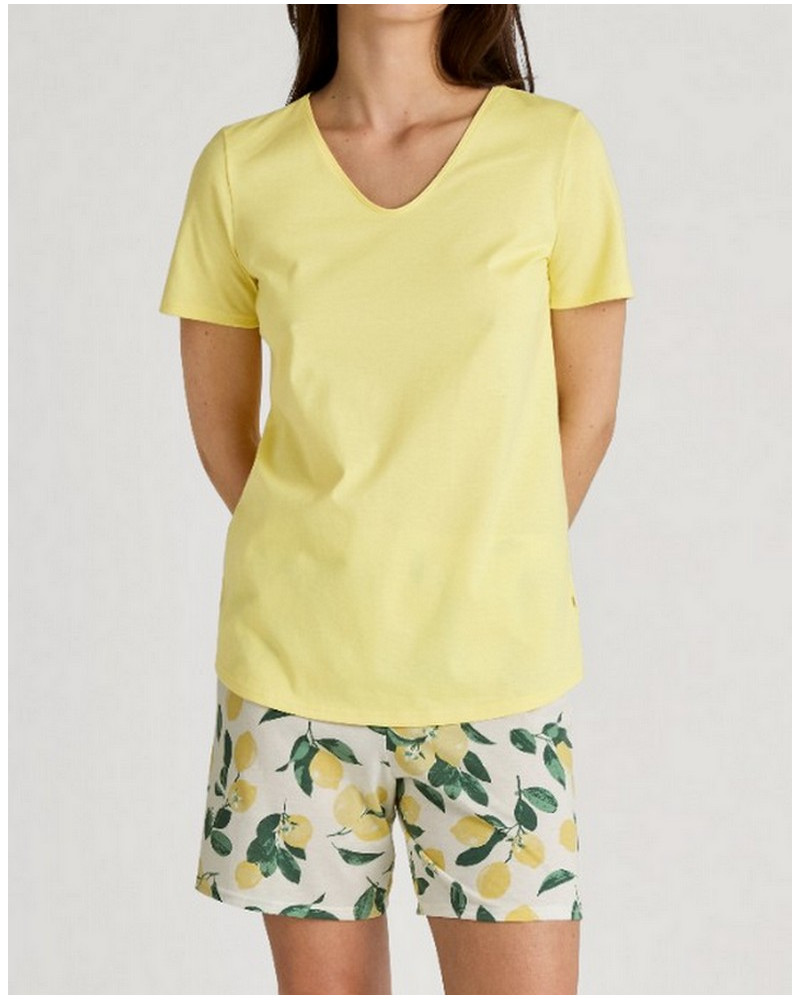 Pyjama short Calida Fruity Dreams 100% cotton (Pineapple)