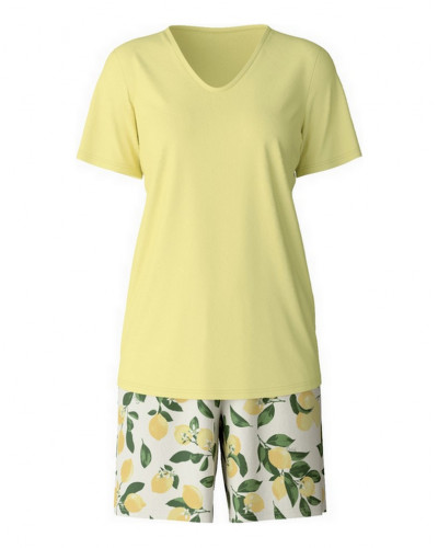 Pijama short Calida Fruity Dreams 100% algodón (Pineapple)