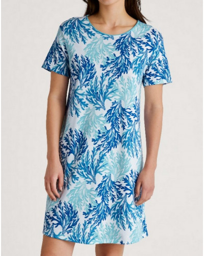 Chemise de nuit Calida Coastal Dreams 100% coton (Ice Green)