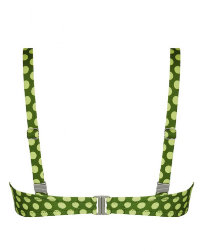 Deep-cup swim bra Antigel La Pétillante (Bulles Green)