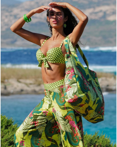 Soutien-gorge de bain coque Antigel La Pétillante (Bulles Green)