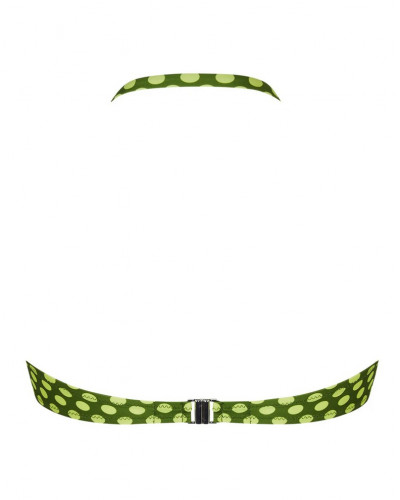 Soutien-gorge de bain bandeau coque Antigel La Pétillante (Bulles Green)