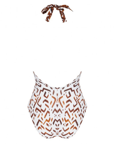 One-piece swimsuit swimmer Antigel La Chamane (Ethno Blanc)