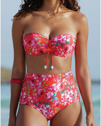 Soutien-gorge de bain bandeau coque Antigel La Chérie Forever (Rouge Chérie)