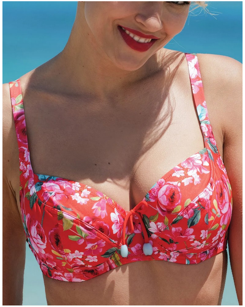 Soutien-gorge de bain corbeille bonnets profonds Antigel La Chérie Forever (Rouge Chérie)