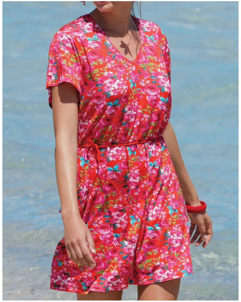 Beach tunic Antigel La Chérie Forever (Rouge Chérie)