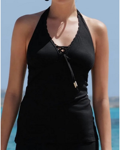 Top de playa Antigel La Modeuse Antigel (Negro)