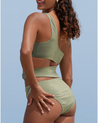 One-piece trikini swimsuit Antigel La Fashion Sirène (Vert Sirène)