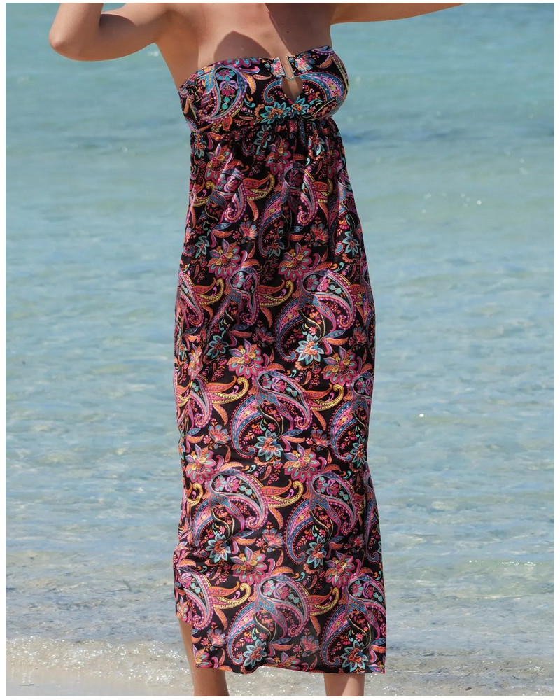 Robe longue Antigel La Bayadère (Noir Flashy)