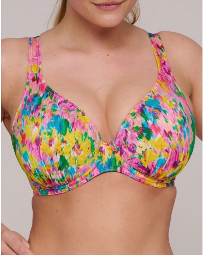 Padded plunge swim bra Prima Donna Swim Ubud (Sun Glow)