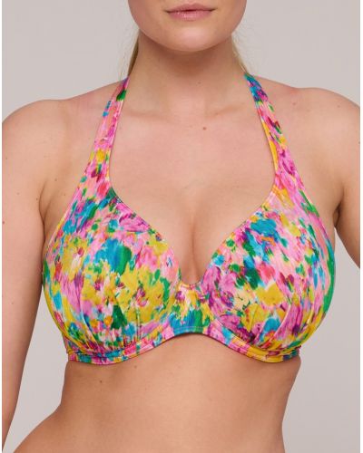 Sujetador de baño performado plunge Prima Donna Swim Ubud (Sun Glow)