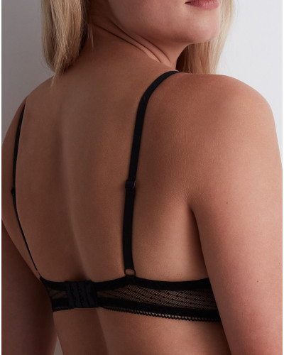 Sujetador triangular con aros Aubade Illusion Fauve (Negro)