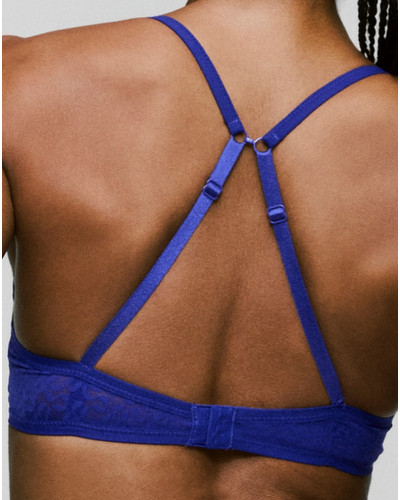 Padded plunge bra Sarda Asin (Crazy Blue)
