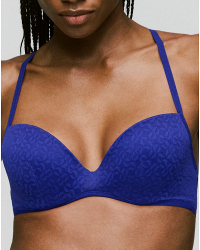 Sujetador de copa plunge Sarda Asin (Crazy Blue)