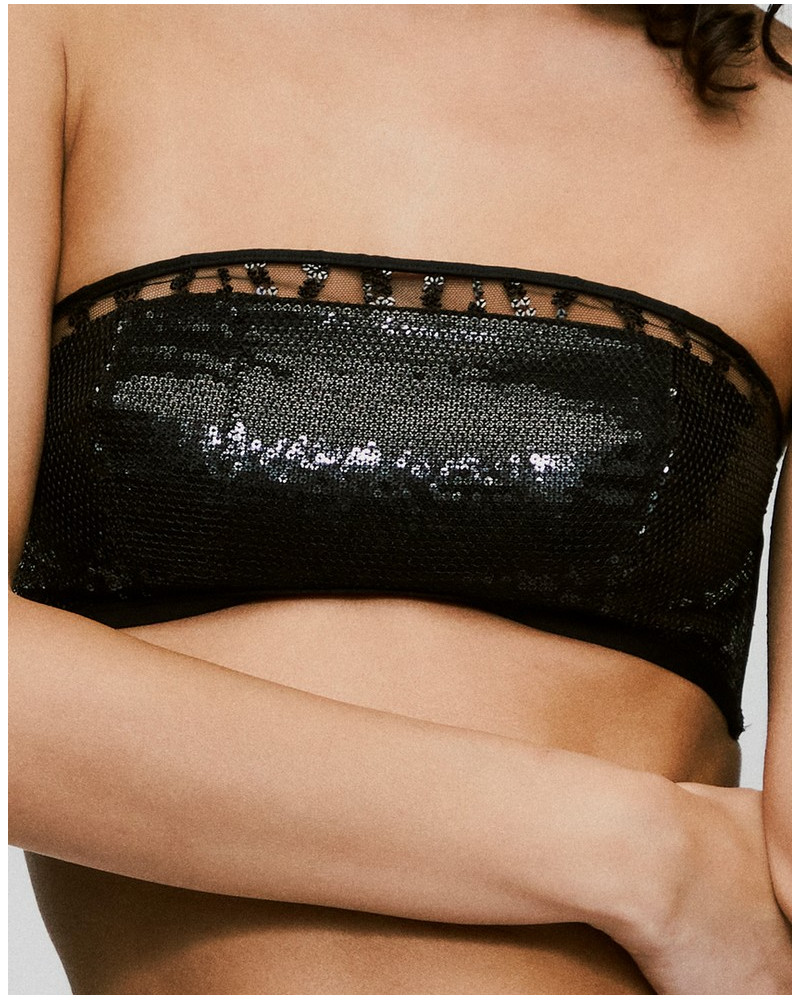 Strapless bra Sarda Milhon (Black)