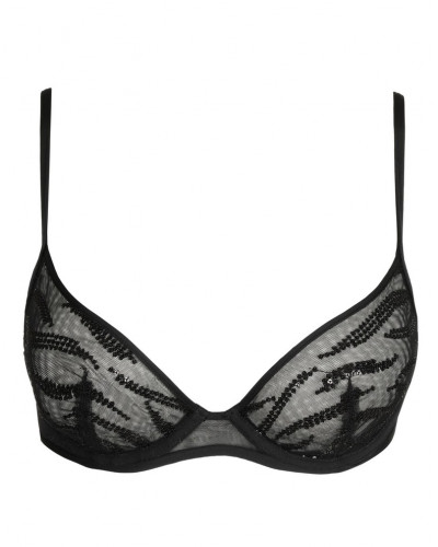 Sujetador plunge Sarda Milhon (Negro)