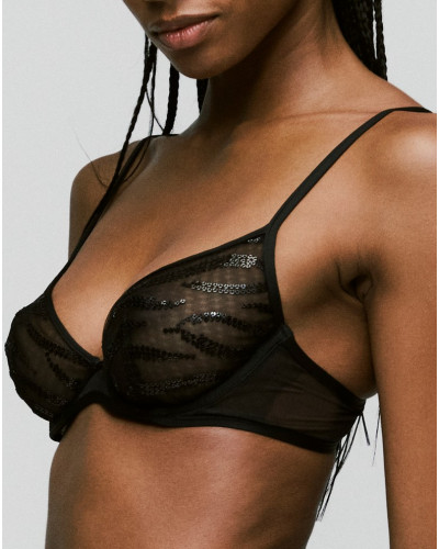 Plunge bra Sarda Milhon (Black)