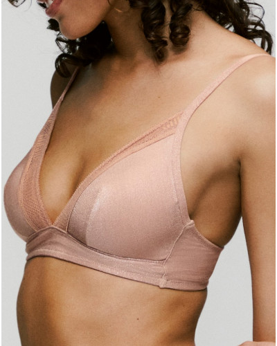 Hull bralette wireless Sarda Carreras (Warm Tan)